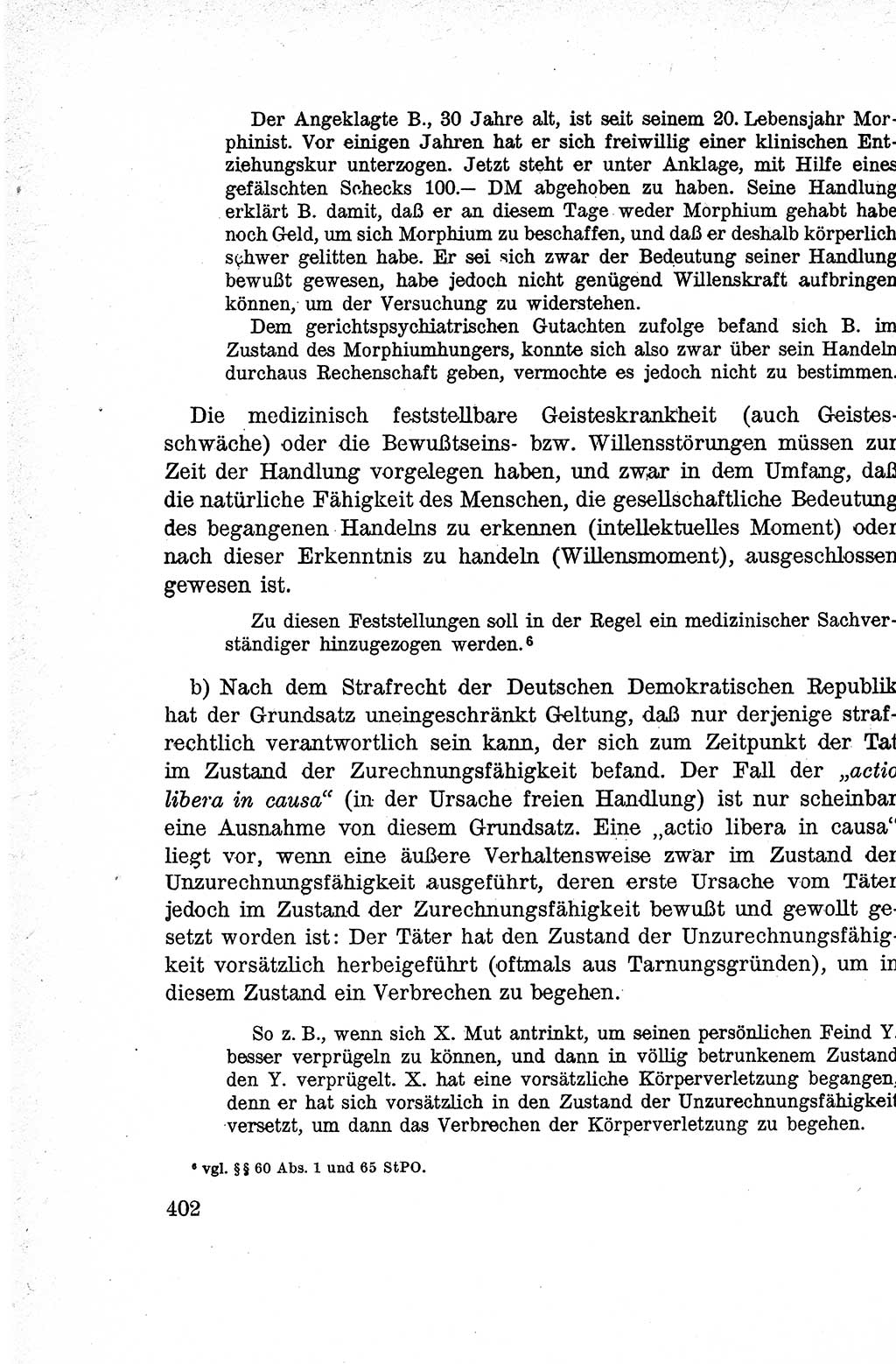 Lehrbuch des Strafrechts der Deutschen Demokratischen Republik (DDR), Allgemeiner Teil 1959, Seite 402 (Lb. Strafr. DDR AT 1959, S. 402)
