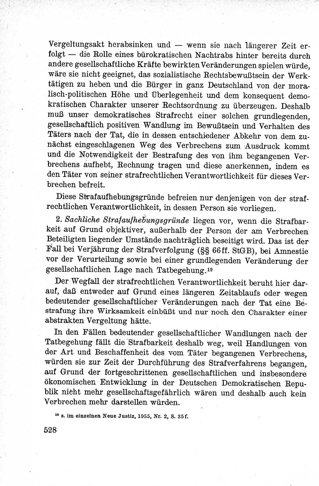 Lehrbuch des Strafrechts der Deutschen Demokratischen Republik (DDR), Allgemeiner Teil 1959, Seite 528 (Lb. Strafr. DDR AT 1959, S. 528)