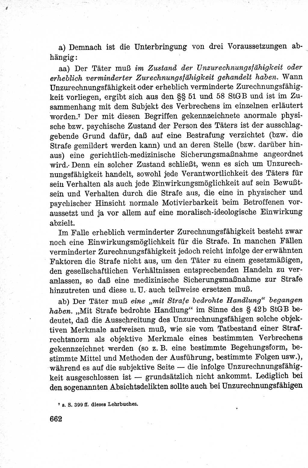 Lehrbuch des Strafrechts der Deutschen Demokratischen Republik (DDR), Allgemeiner Teil 1959, Seite 662 (Lb. Strafr. DDR AT 1959, S. 662)