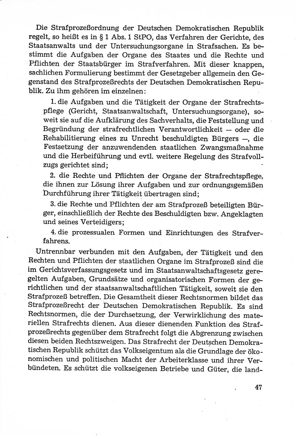 Leitfaden des Strafprozeßrechts der Deutschen Demokratischen Republik (DDR) 1959, Seite 47 (LF StPR DDR 1959, S. 47)