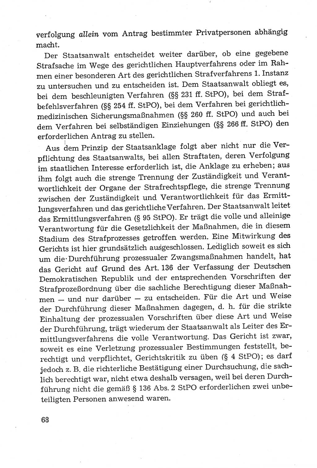 Leitfaden des Strafprozeßrechts der Deutschen Demokratischen Republik (DDR) 1959, Seite 68 (LF StPR DDR 1959, S. 68)