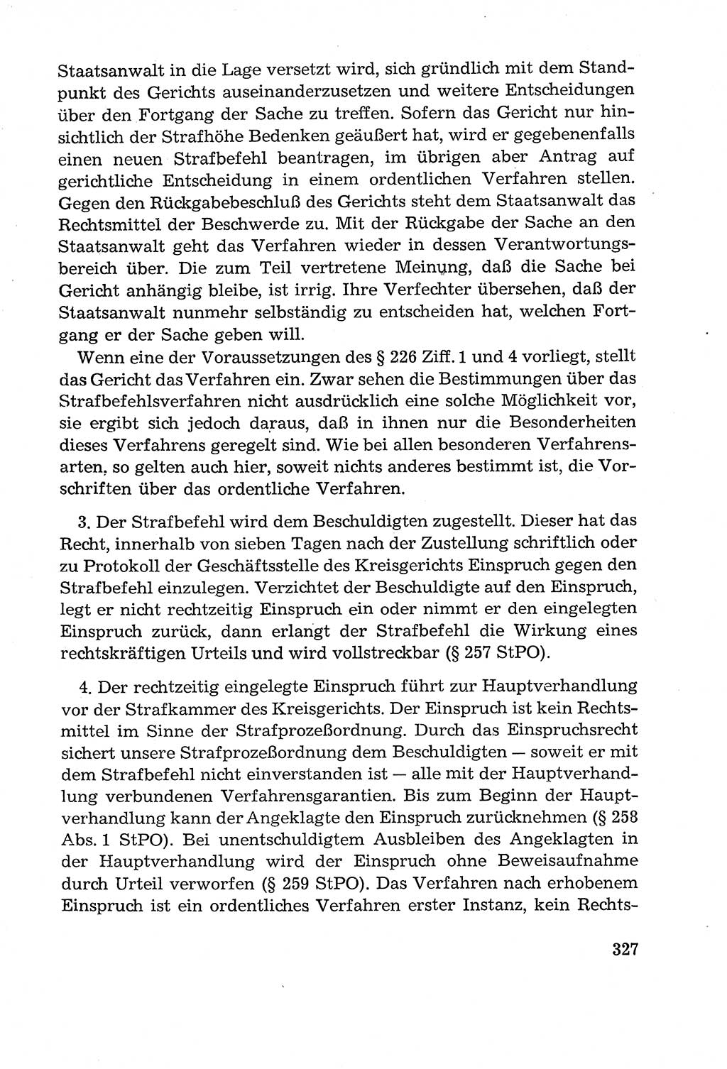 Leitfaden des Strafprozeßrechts der Deutschen Demokratischen Republik (DDR) 1959, Seite 327 (LF StPR DDR 1959, S. 327)