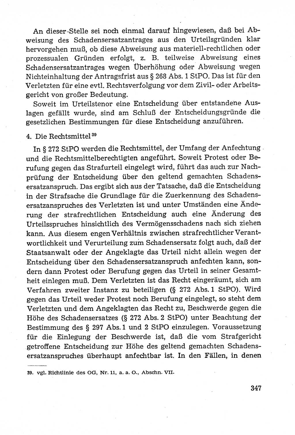 Leitfaden des Strafprozeßrechts der Deutschen Demokratischen Republik (DDR) 1959, Seite 347 (LF StPR DDR 1959, S. 347)