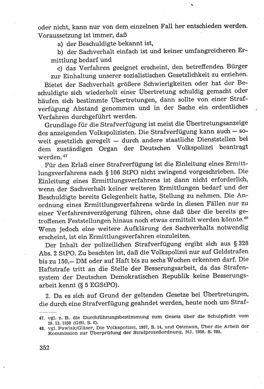 Leitfaden des Strafprozeßrechts der Deutschen Demokratischen Republik (DDR) 1959, Seite 352 (LF StPR DDR 1959, S. 352)