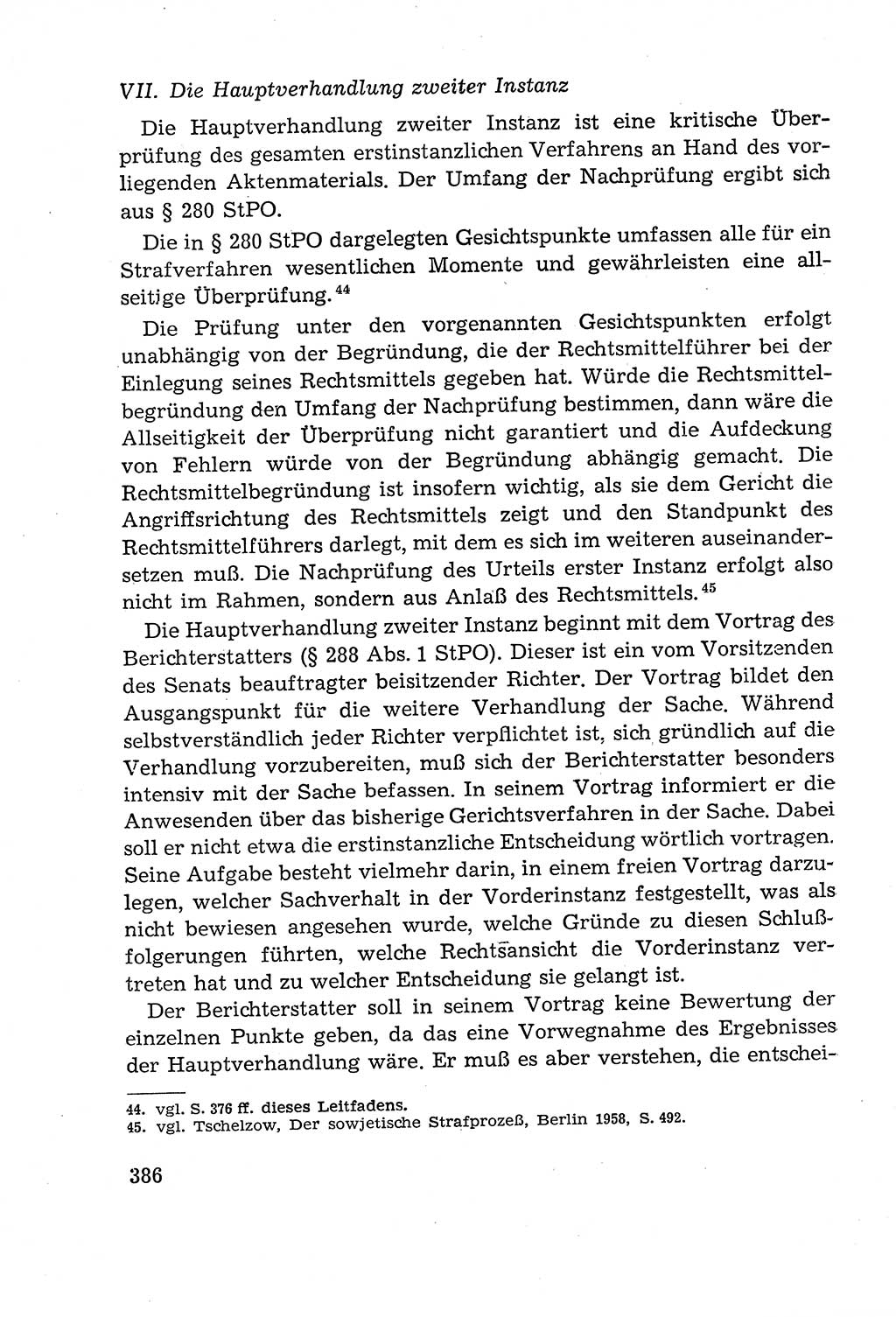 Leitfaden des Strafprozeßrechts der Deutschen Demokratischen Republik (DDR) 1959, Seite 386 (LF StPR DDR 1959, S. 386)