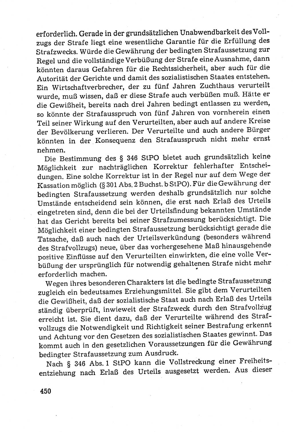 Leitfaden des Strafprozeßrechts der Deutschen Demokratischen Republik (DDR) 1959, Seite 450 (LF StPR DDR 1959, S. 450)