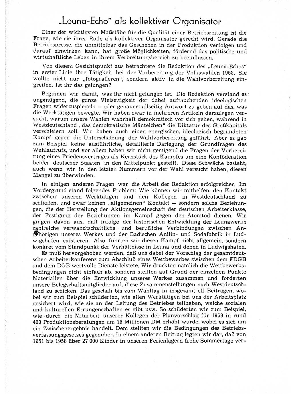 Neuer Weg (NW), Organ des Zentralkomitees (ZK) der SED (Sozialistische Einheitspartei Deutschlands) für Fragen des Parteiaufbaus und des Parteilebens, 14. Jahrgang [Deutsche Demokratische Republik (DDR)] 1959, Seite 32 (NW ZK SED DDR 1959, S. 32)