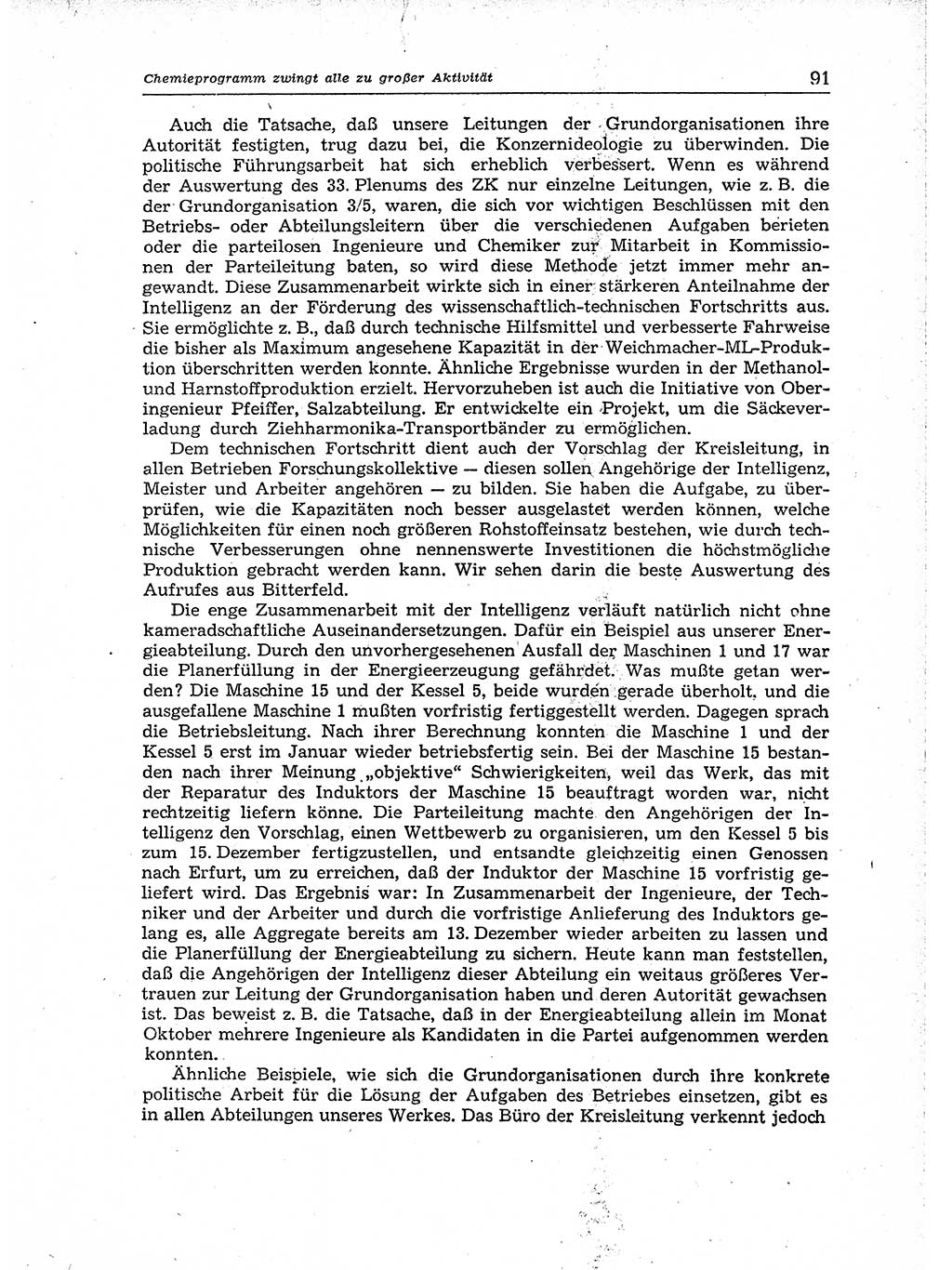 Neuer Weg (NW), Organ des Zentralkomitees (ZK) der SED (Sozialistische Einheitspartei Deutschlands) für Fragen des Parteiaufbaus und des Parteilebens, 14. Jahrgang [Deutsche Demokratische Republik (DDR)] 1959, Seite 91 (NW ZK SED DDR 1959, S. 91)