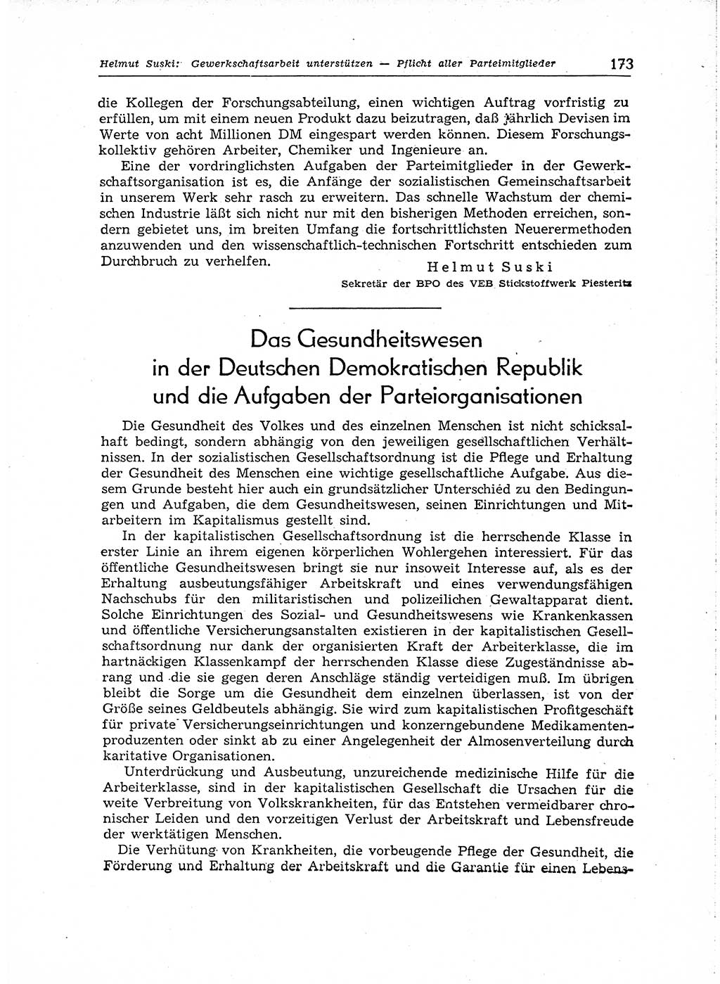 Neuer Weg (NW), Organ des Zentralkomitees (ZK) der SED (Sozialistische Einheitspartei Deutschlands) für Fragen des Parteiaufbaus und des Parteilebens, 14. Jahrgang [Deutsche Demokratische Republik (DDR)] 1959, Seite 173 (NW ZK SED DDR 1959, S. 173)