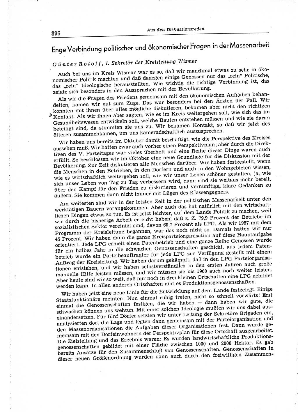 Neuer Weg (NW), Organ des Zentralkomitees (ZK) der SED (Sozialistische Einheitspartei Deutschlands) für Fragen des Parteiaufbaus und des Parteilebens, 14. Jahrgang [Deutsche Demokratische Republik (DDR)] 1959, Seite 396 (NW ZK SED DDR 1959, S. 396)