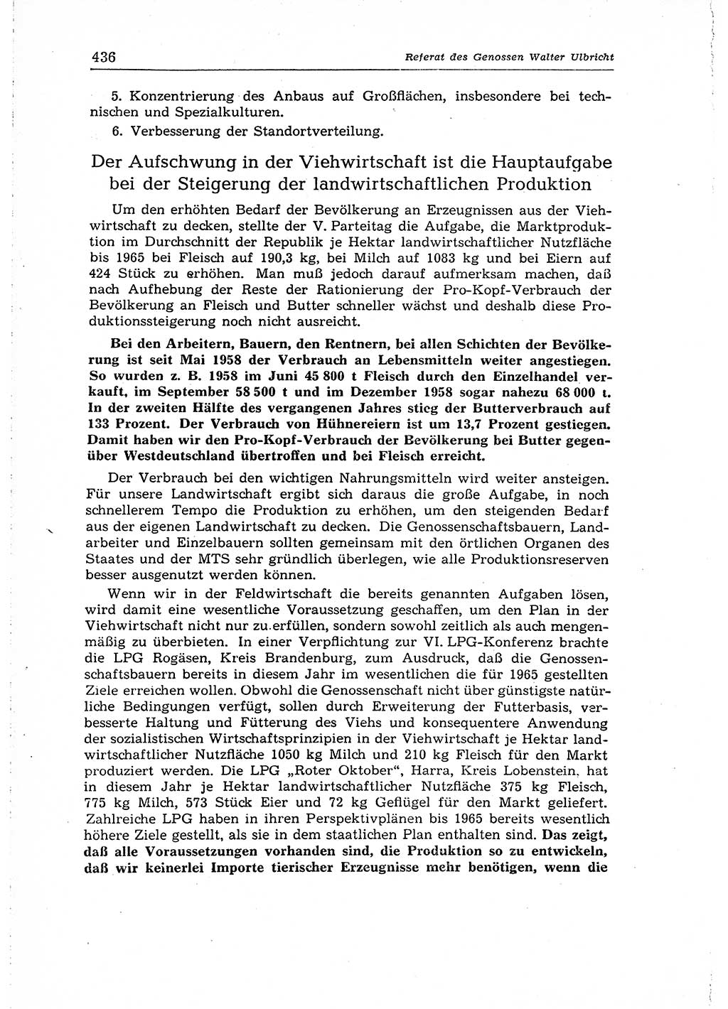 Neuer Weg (NW), Organ des Zentralkomitees (ZK) der SED (Sozialistische Einheitspartei Deutschlands) für Fragen des Parteiaufbaus und des Parteilebens, 14. Jahrgang [Deutsche Demokratische Republik (DDR)] 1959, Seite 436 (NW ZK SED DDR 1959, S. 436)