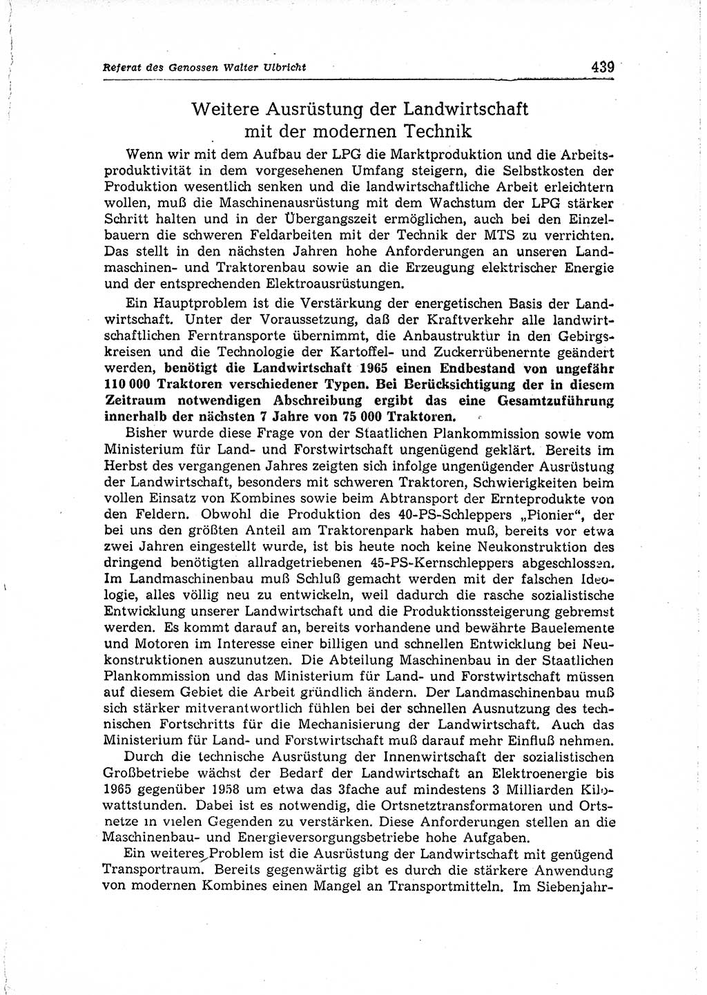 Neuer Weg (NW), Organ des Zentralkomitees (ZK) der SED (Sozialistische Einheitspartei Deutschlands) für Fragen des Parteiaufbaus und des Parteilebens, 14. Jahrgang [Deutsche Demokratische Republik (DDR)] 1959, Seite 439 (NW ZK SED DDR 1959, S. 439)