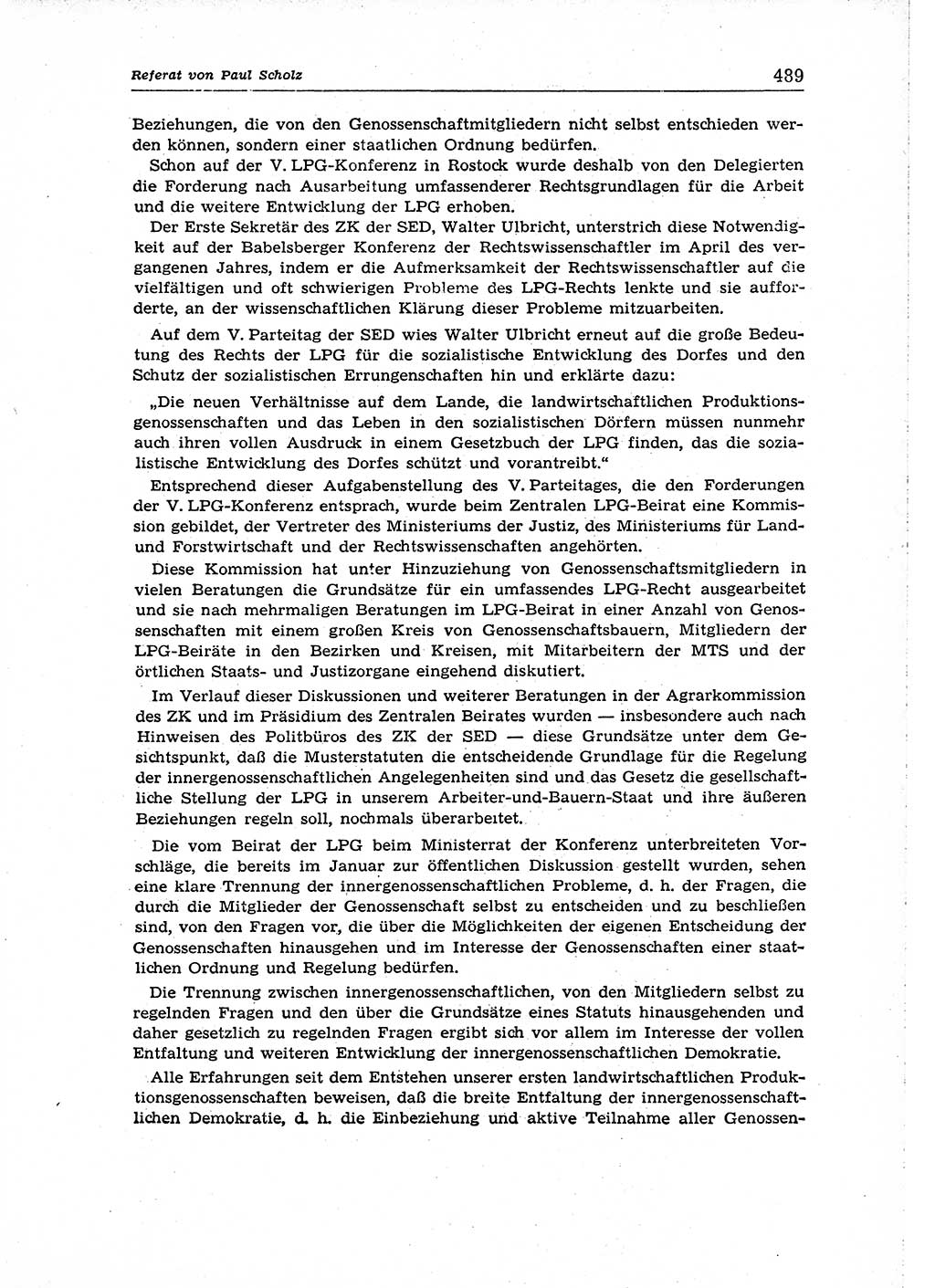 Neuer Weg (NW), Organ des Zentralkomitees (ZK) der SED (Sozialistische Einheitspartei Deutschlands) für Fragen des Parteiaufbaus und des Parteilebens, 14. Jahrgang [Deutsche Demokratische Republik (DDR)] 1959, Seite 489 (NW ZK SED DDR 1959, S. 489)