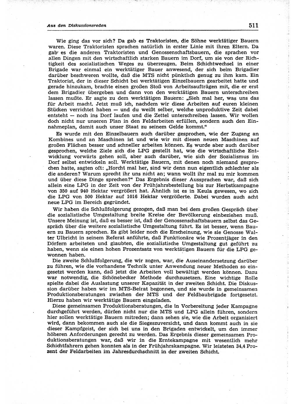 Neuer Weg (NW), Organ des Zentralkomitees (ZK) der SED (Sozialistische Einheitspartei Deutschlands) für Fragen des Parteiaufbaus und des Parteilebens, 14. Jahrgang [Deutsche Demokratische Republik (DDR)] 1959, Seite 511 (NW ZK SED DDR 1959, S. 511)