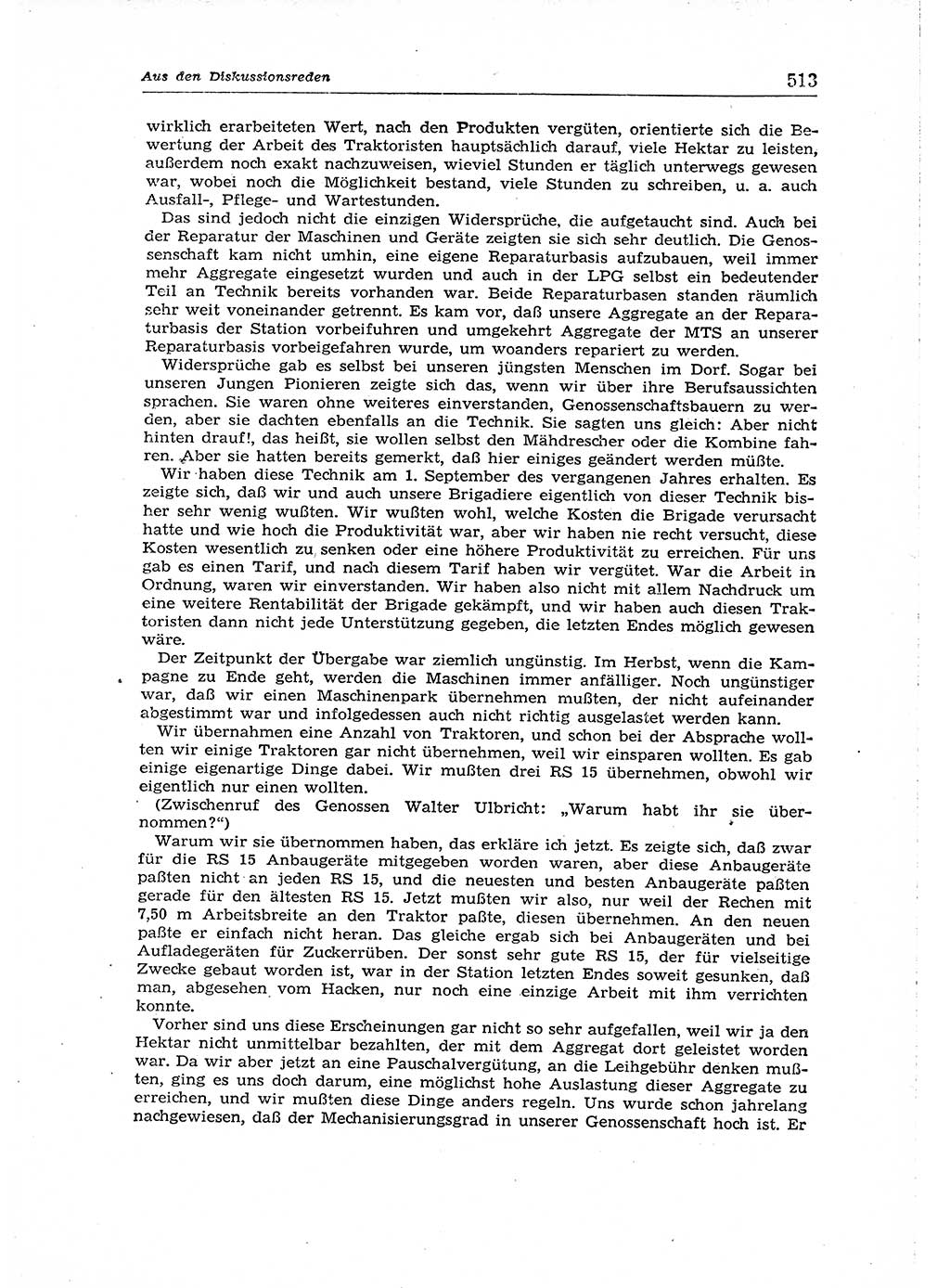 Neuer Weg (NW), Organ des Zentralkomitees (ZK) der SED (Sozialistische Einheitspartei Deutschlands) für Fragen des Parteiaufbaus und des Parteilebens, 14. Jahrgang [Deutsche Demokratische Republik (DDR)] 1959, Seite 513 (NW ZK SED DDR 1959, S. 513)