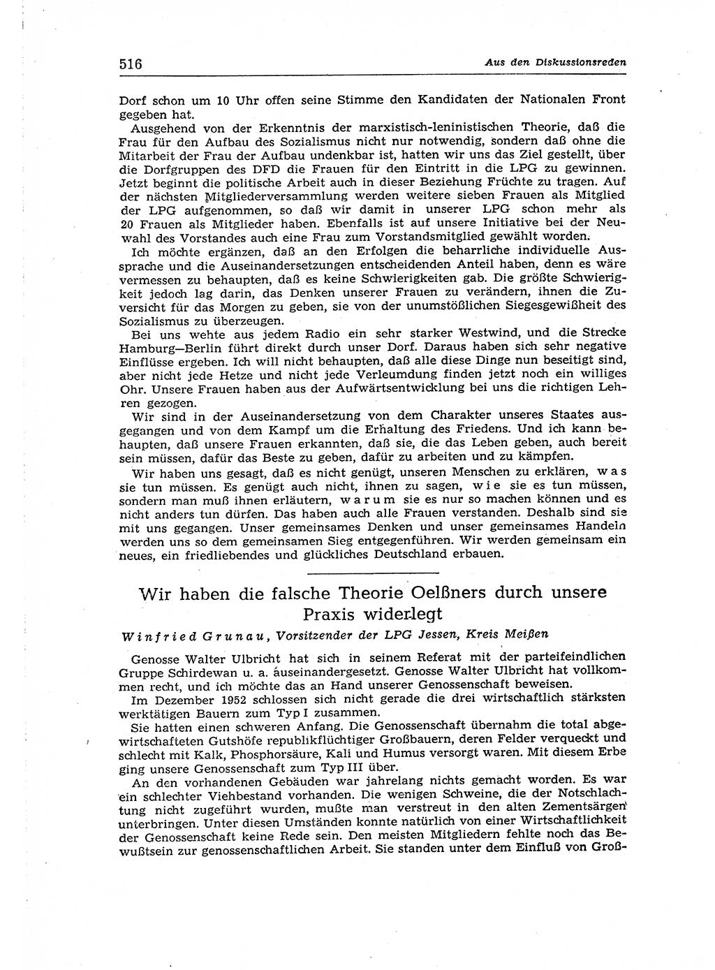 Neuer Weg (NW), Organ des Zentralkomitees (ZK) der SED (Sozialistische Einheitspartei Deutschlands) für Fragen des Parteiaufbaus und des Parteilebens, 14. Jahrgang [Deutsche Demokratische Republik (DDR)] 1959, Seite 516 (NW ZK SED DDR 1959, S. 516)