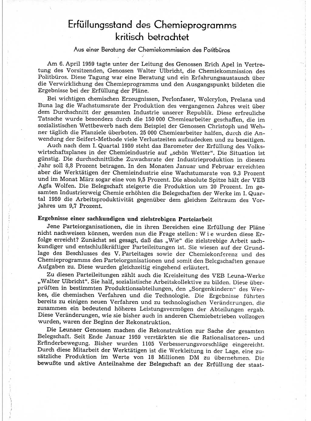 Neuer Weg (NW), Organ des Zentralkomitees (ZK) der SED (Sozialistische Einheitspartei Deutschlands) für Fragen des Parteiaufbaus und des Parteilebens, 14. Jahrgang [Deutsche Demokratische Republik (DDR)] 1959, Seite 755 (NW ZK SED DDR 1959, S. 755)