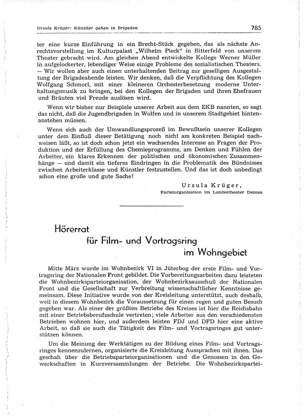 Neuer Weg (NW), Organ des Zentralkomitees (ZK) der SED (Sozialistische Einheitspartei Deutschlands) für Fragen des Parteiaufbaus und des Parteilebens, 14. Jahrgang [Deutsche Demokratische Republik (DDR)] 1959, Seite 785 (NW ZK SED DDR 1959, S. 785)