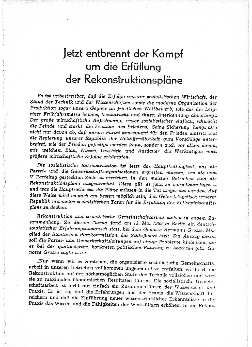 Neuer Weg (NW), Organ des Zentralkomitees (ZK) der SED (Sozialistische Einheitspartei Deutschlands) für Fragen des Parteiaufbaus und des Parteilebens, 14. Jahrgang [Deutsche Demokratische Republik (DDR)] 1959, Seite 803 (NW ZK SED DDR 1959, S. 803)