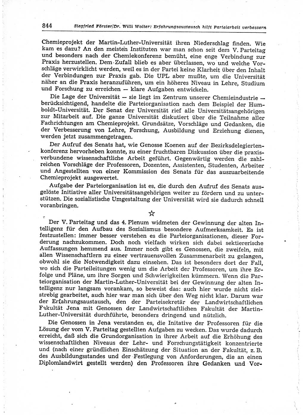 Neuer Weg (NW), Organ des Zentralkomitees (ZK) der SED (Sozialistische Einheitspartei Deutschlands) für Fragen des Parteiaufbaus und des Parteilebens, 14. Jahrgang [Deutsche Demokratische Republik (DDR)] 1959, Seite 844 (NW ZK SED DDR 1959, S. 844)