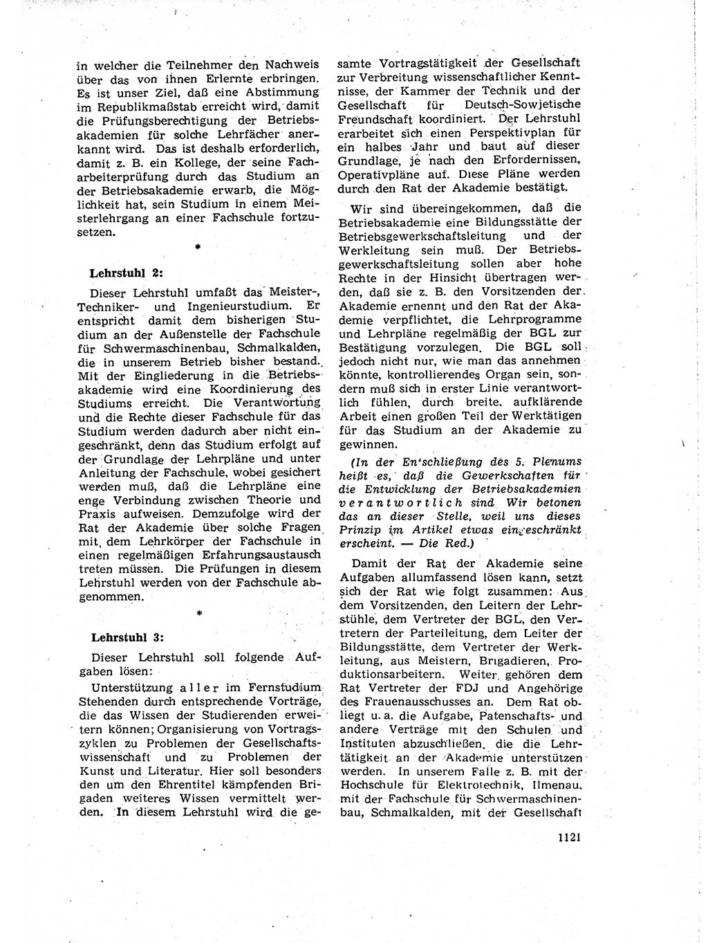 Neuer Weg (NW), Organ des Zentralkomitees (ZK) der SED (Sozialistische Einheitspartei Deutschlands) für Fragen des Parteiaufbaus und des Parteilebens, 14. Jahrgang [Deutsche Demokratische Republik (DDR)] 1959, Seite 1121 (NW ZK SED DDR 1959, S. 1121)