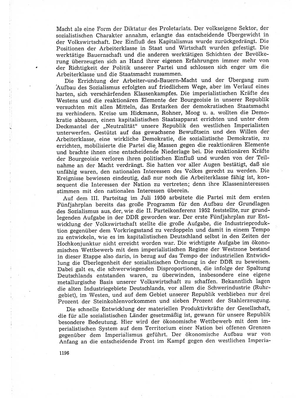 Neuer Weg (NW), Organ des Zentralkomitees (ZK) der SED (Sozialistische Einheitspartei Deutschlands) für Fragen des Parteiaufbaus und des Parteilebens, 14. Jahrgang [Deutsche Demokratische Republik (DDR)] 1959, Seite 1196 (NW ZK SED DDR 1959, S. 1196)