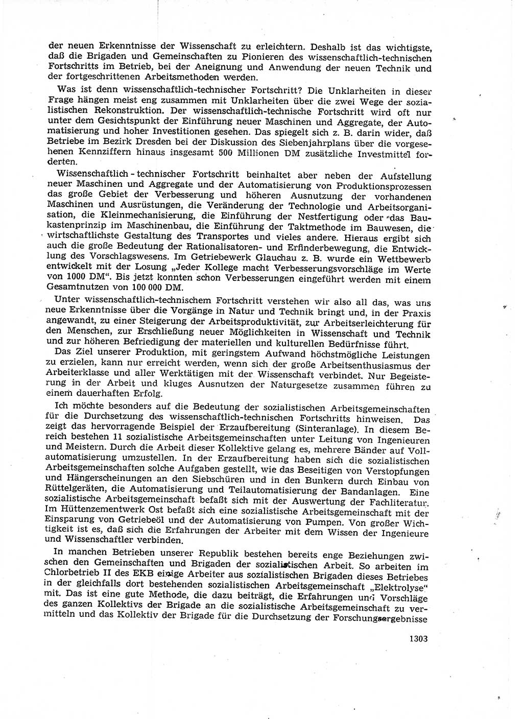 Neuer Weg (NW), Organ des Zentralkomitees (ZK) der SED (Sozialistische Einheitspartei Deutschlands) für Fragen des Parteiaufbaus und des Parteilebens, 14. Jahrgang [Deutsche Demokratische Republik (DDR)] 1959, Seite 1303 (NW ZK SED DDR 1959, S. 1303)