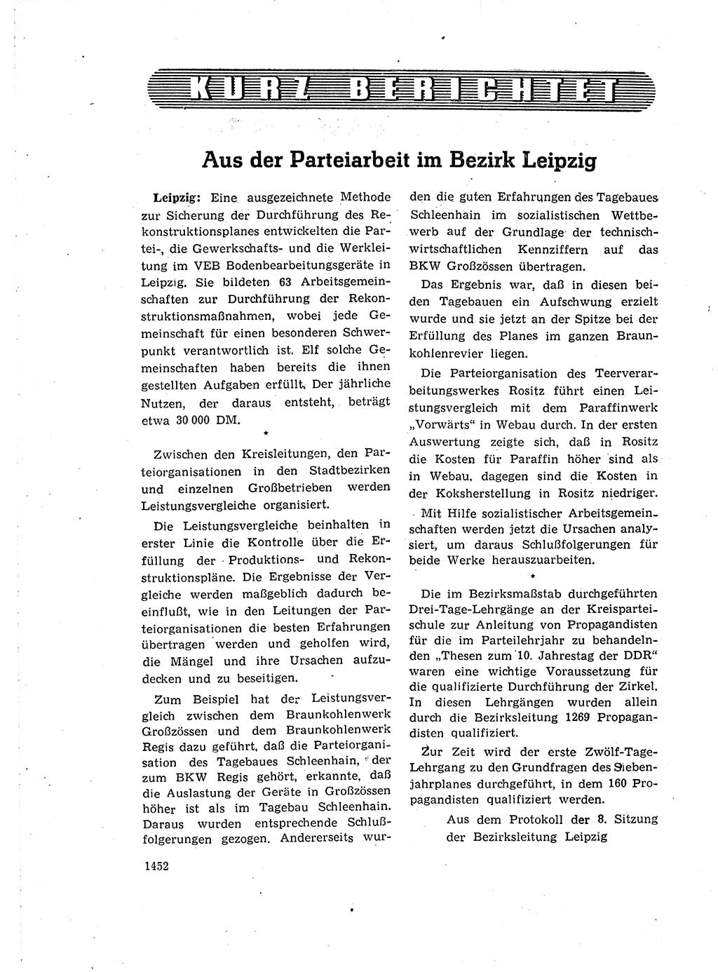 Neuer Weg (NW), Organ des Zentralkomitees (ZK) der SED (Sozialistische Einheitspartei Deutschlands) für Fragen des Parteiaufbaus und des Parteilebens, 14. Jahrgang [Deutsche Demokratische Republik (DDR)] 1959, Seite 1452 (NW ZK SED DDR 1959, S. 1452)