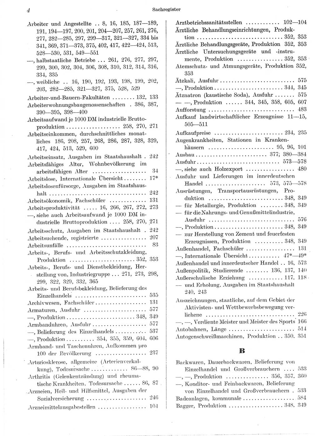 Statistisches Jahrbuch der Deutschen Demokratischen Republik (DDR) 1959, Seite 4 (Stat. Jb. DDR 1959, S. 4)