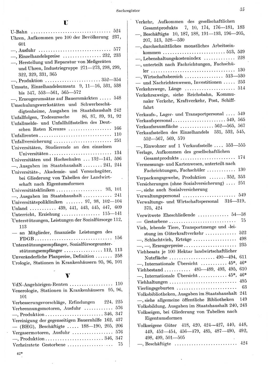 Statistisches Jahrbuch der Deutschen Demokratischen Republik (DDR) 1959, Seite 35 (Stat. Jb. DDR 1959, S. 35)