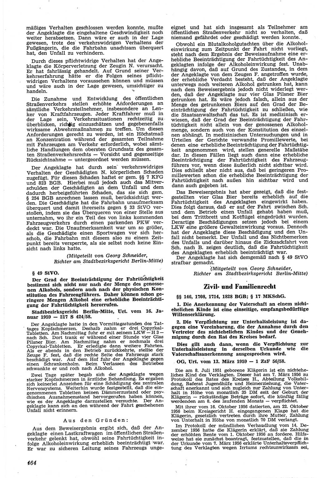 Neue Justiz (NJ), Zeitschrift für Recht und Rechtswissenschaft [Deutsche Demokratische Republik (DDR)], 13. Jahrgang 1959, Seite 464 (NJ DDR 1959, S. 464)