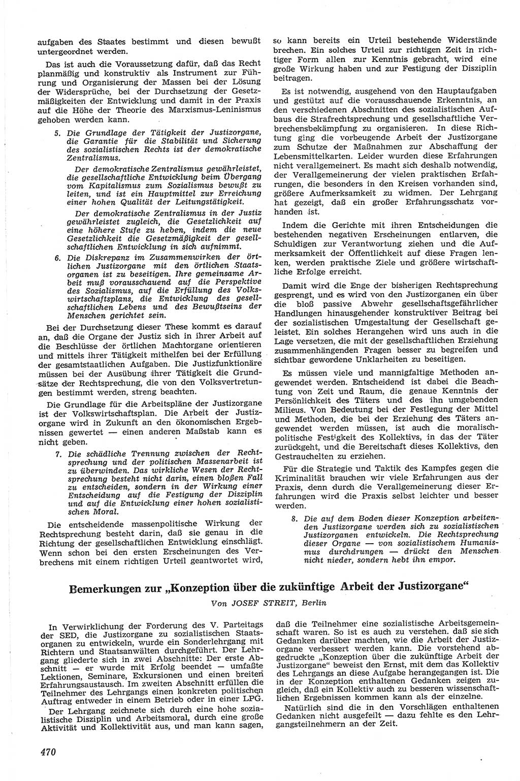 Neue Justiz (NJ), Zeitschrift für Recht und Rechtswissenschaft [Deutsche Demokratische Republik (DDR)], 13. Jahrgang 1959, Seite 470 (NJ DDR 1959, S. 470)