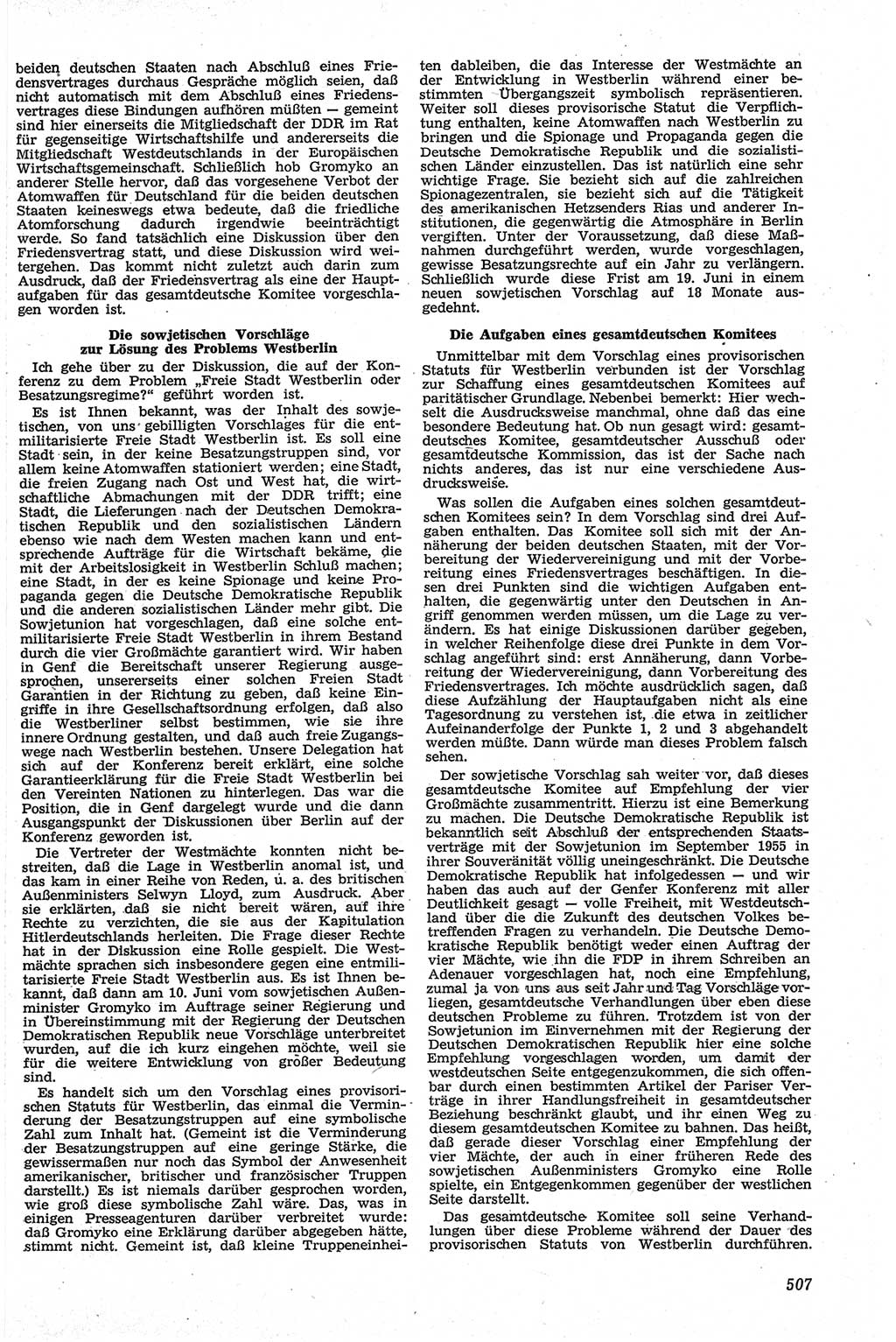 Neue Justiz (NJ), Zeitschrift für Recht und Rechtswissenschaft [Deutsche Demokratische Republik (DDR)], 13. Jahrgang 1959, Seite 507 (NJ DDR 1959, S. 507)