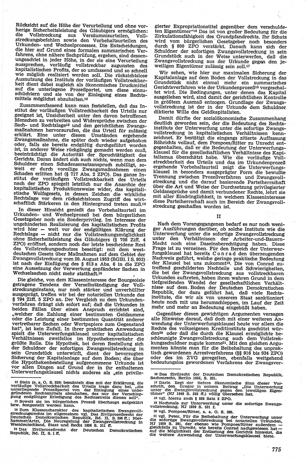 Neue Justiz (NJ), Zeitschrift für Recht und Rechtswissenschaft [Deutsche Demokratische Republik (DDR)], 13. Jahrgang 1959, Seite 775 (NJ DDR 1959, S. 775)