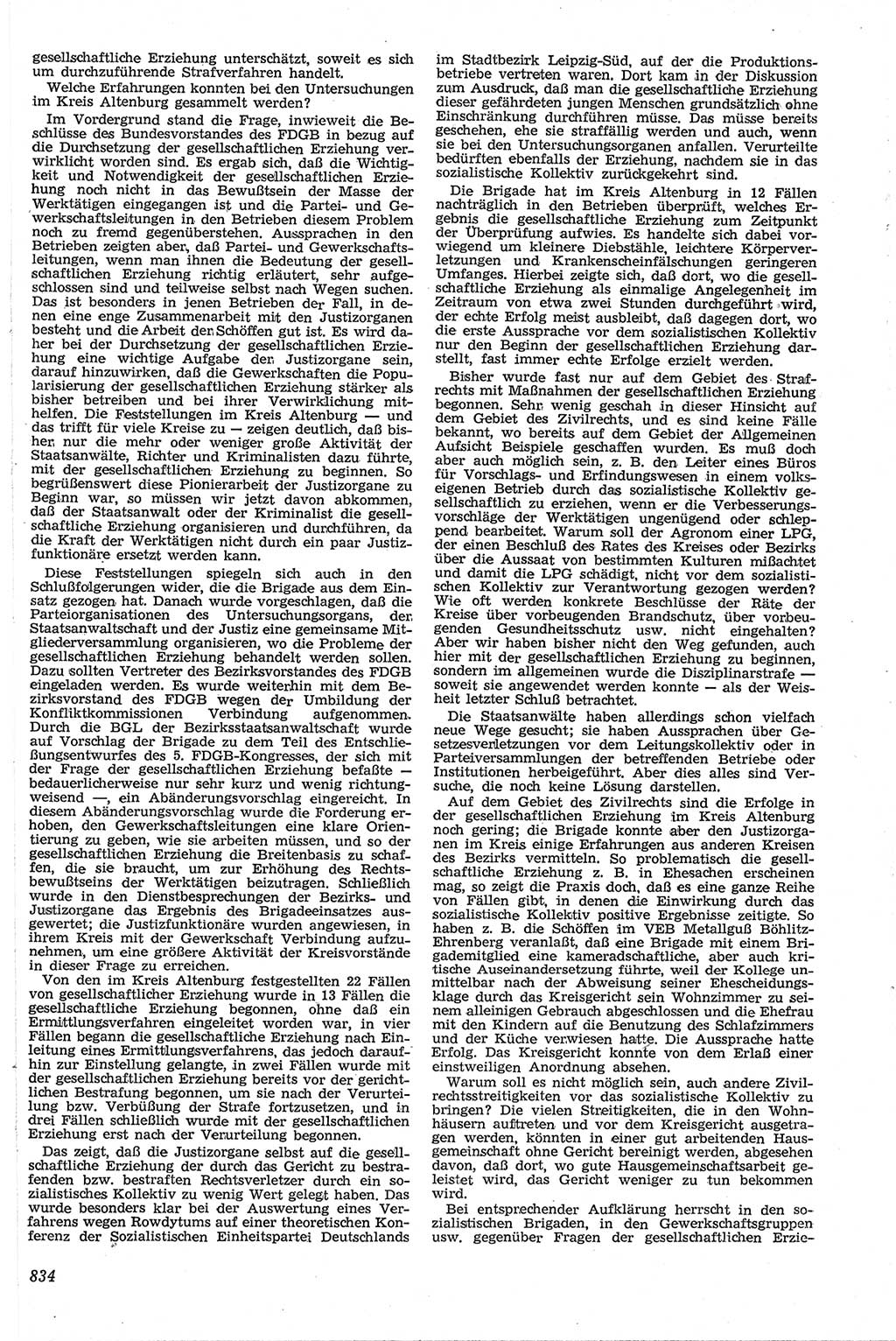 Neue Justiz (NJ), Zeitschrift für Recht und Rechtswissenschaft [Deutsche Demokratische Republik (DDR)], 13. Jahrgang 1959, Seite 834 (NJ DDR 1959, S. 834)