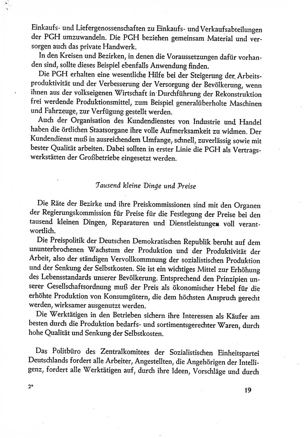 Dokumente der Sozialistischen Einheitspartei Deutschlands (SED) [Deutsche Demokratische Republik (DDR)] 1960-1961, Seite 19 (Dok. SED DDR 1960-1961, S. 19)