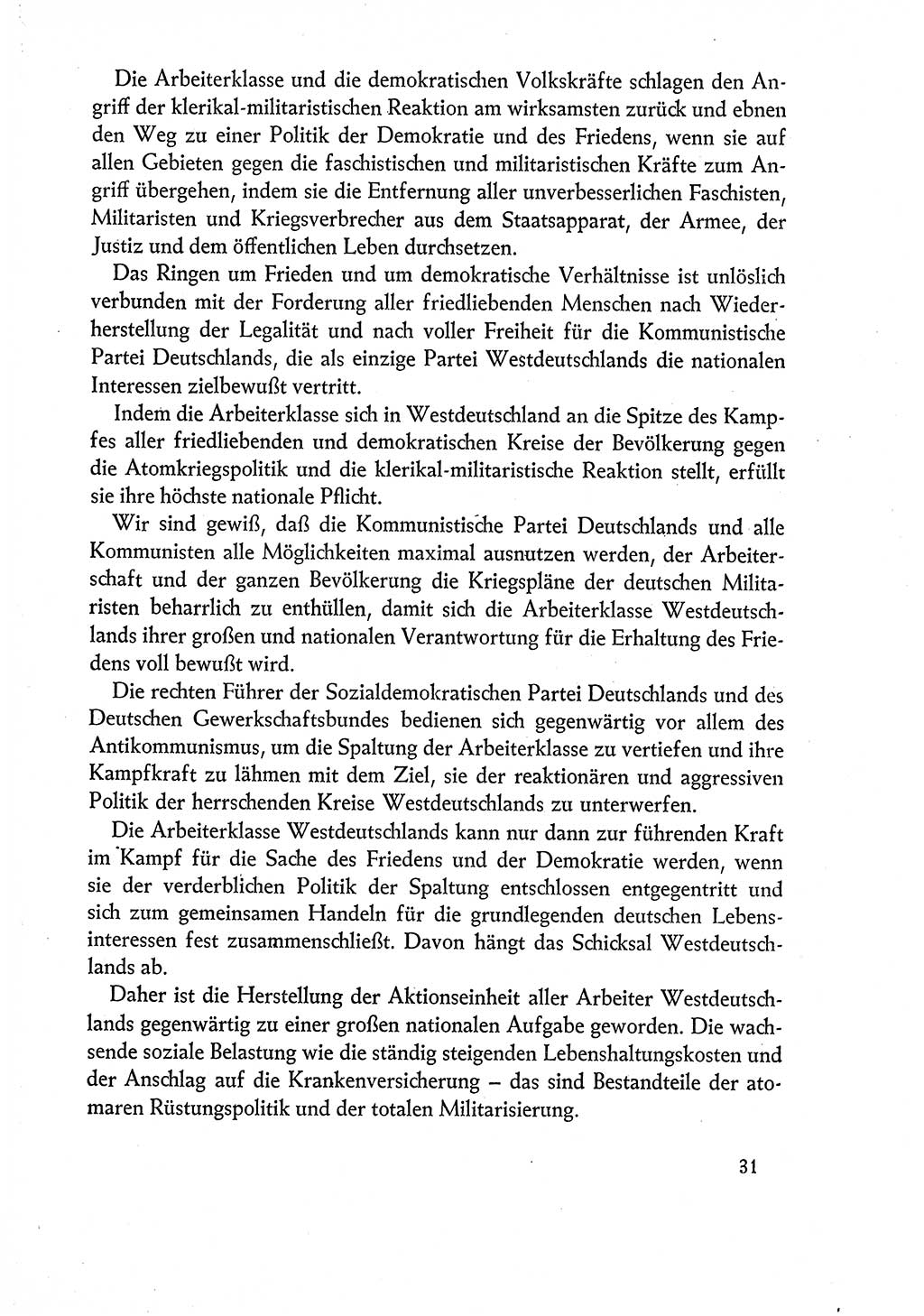 Dokumente der Sozialistischen Einheitspartei Deutschlands (SED) [Deutsche Demokratische Republik (DDR)] 1960-1961, Seite 31 (Dok. SED DDR 1960-1961, S. 31)