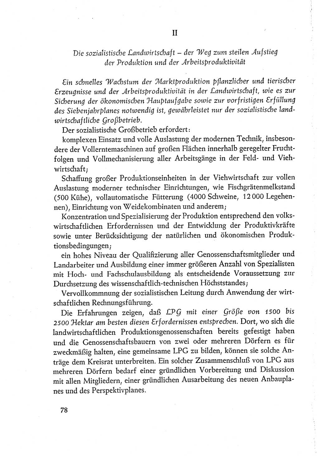 Dokumente der Sozialistischen Einheitspartei Deutschlands (SED) [Deutsche Demokratische Republik (DDR)] 1960-1961, Seite 78 (Dok. SED DDR 1960-1961, S. 78)