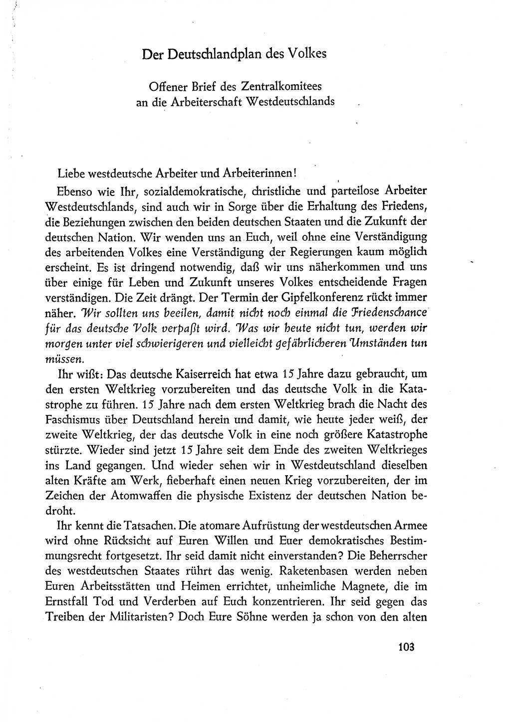 Dokumente der Sozialistischen Einheitspartei Deutschlands (SED) [Deutsche Demokratische Republik (DDR)] 1960-1961, Seite 103 (Dok. SED DDR 1960-1961, S. 103)