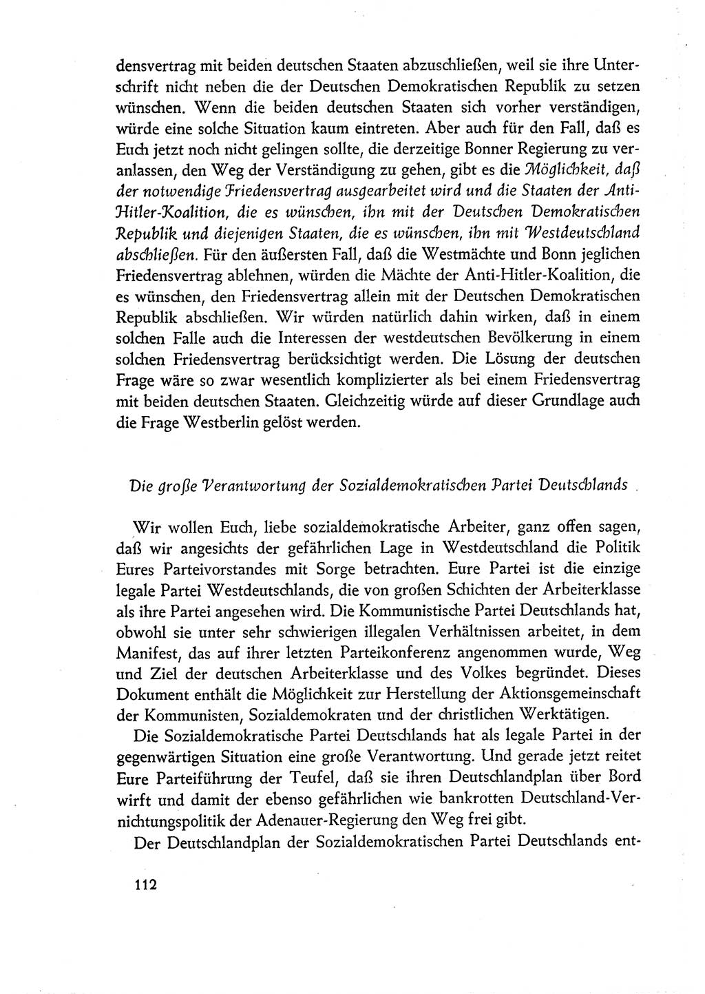Dokumente der Sozialistischen Einheitspartei Deutschlands (SED) [Deutsche Demokratische Republik (DDR)] 1960-1961, Seite 112 (Dok. SED DDR 1960-1961, S. 112)