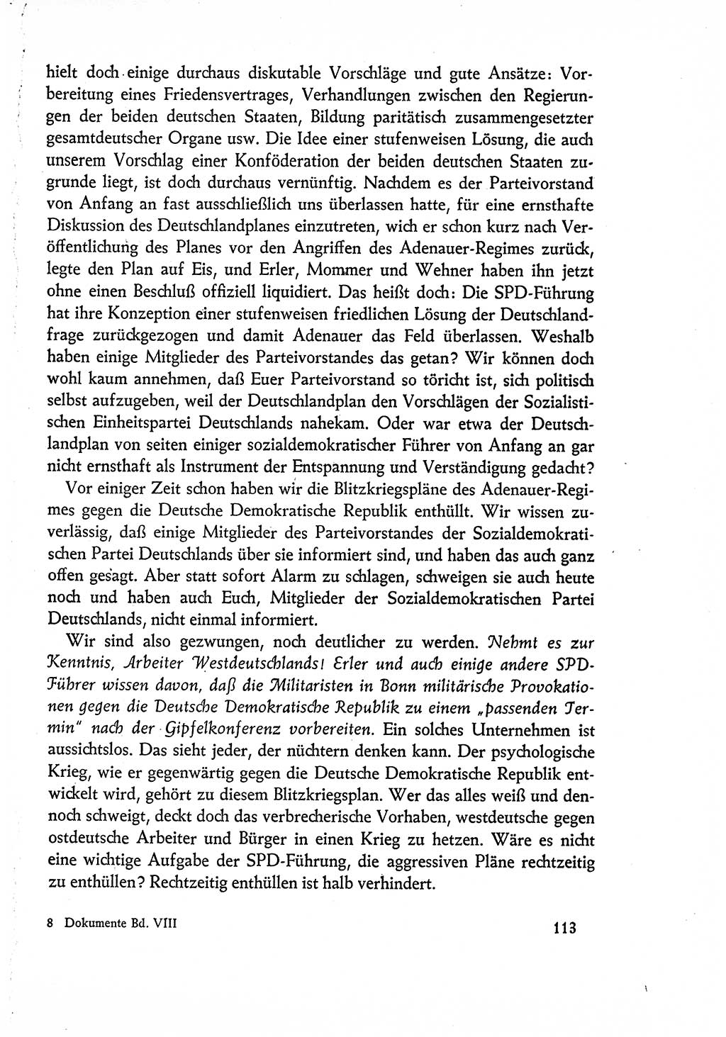 Dokumente der Sozialistischen Einheitspartei Deutschlands (SED) [Deutsche Demokratische Republik (DDR)] 1960-1961, Seite 113 (Dok. SED DDR 1960-1961, S. 113)