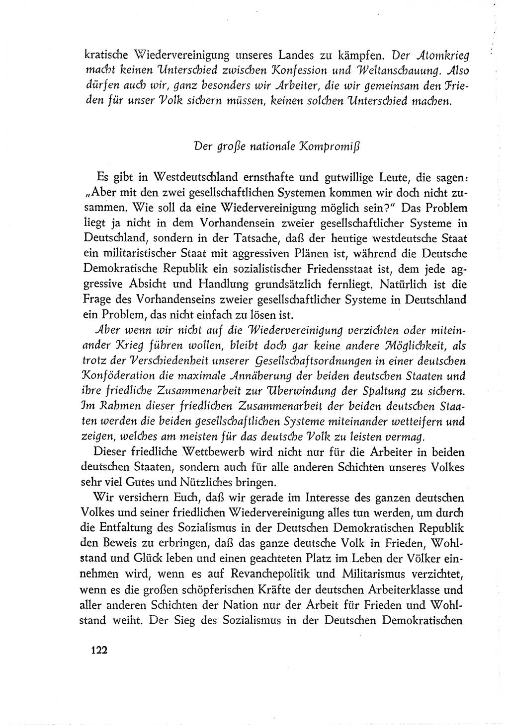 Dokumente der Sozialistischen Einheitspartei Deutschlands (SED) [Deutsche Demokratische Republik (DDR)] 1960-1961, Seite 122 (Dok. SED DDR 1960-1961, S. 122)