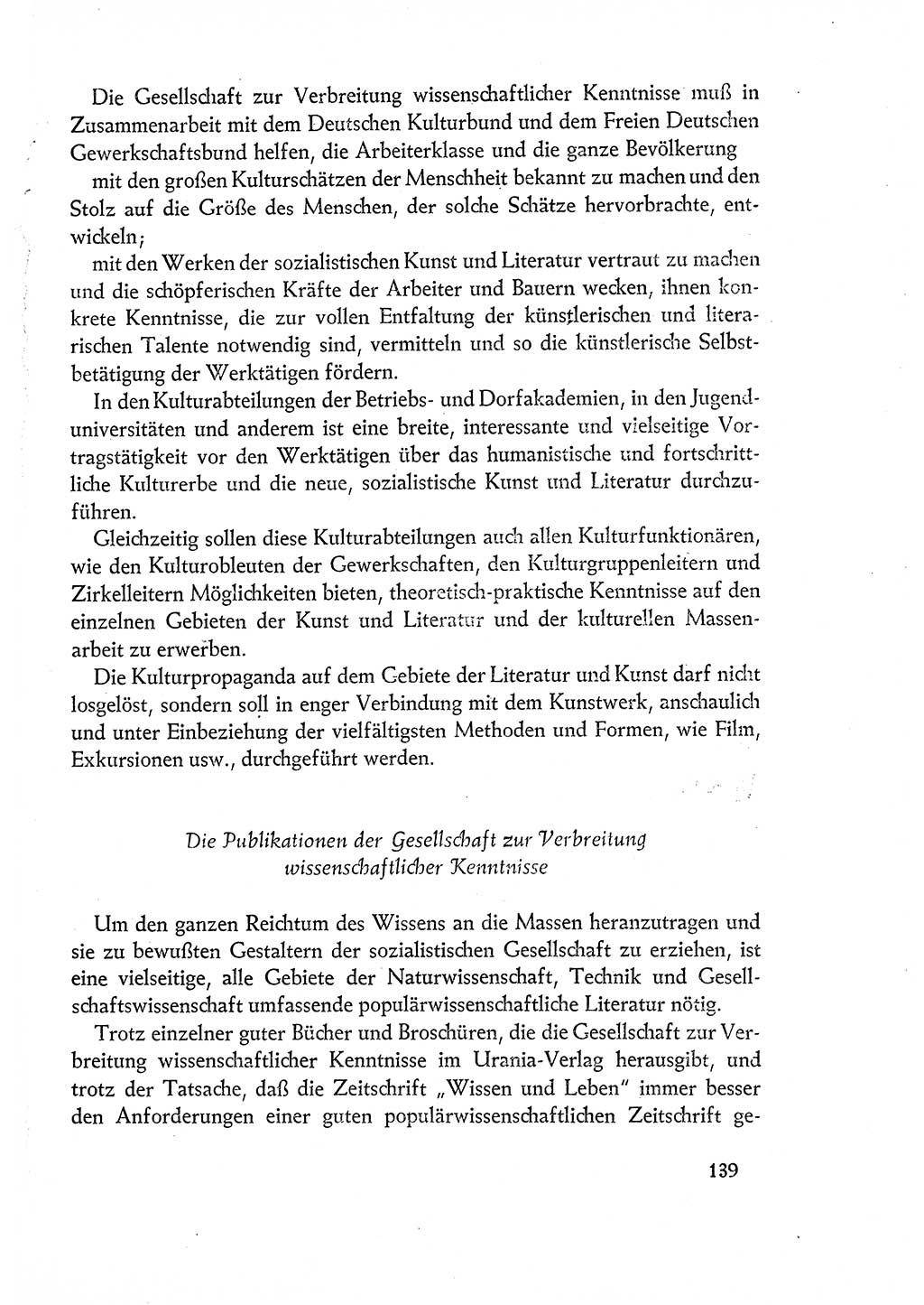 Dokumente der Sozialistischen Einheitspartei Deutschlands (SED) [Deutsche Demokratische Republik (DDR)] 1960-1961, Seite 139 (Dok. SED DDR 1960-1961, S. 139)