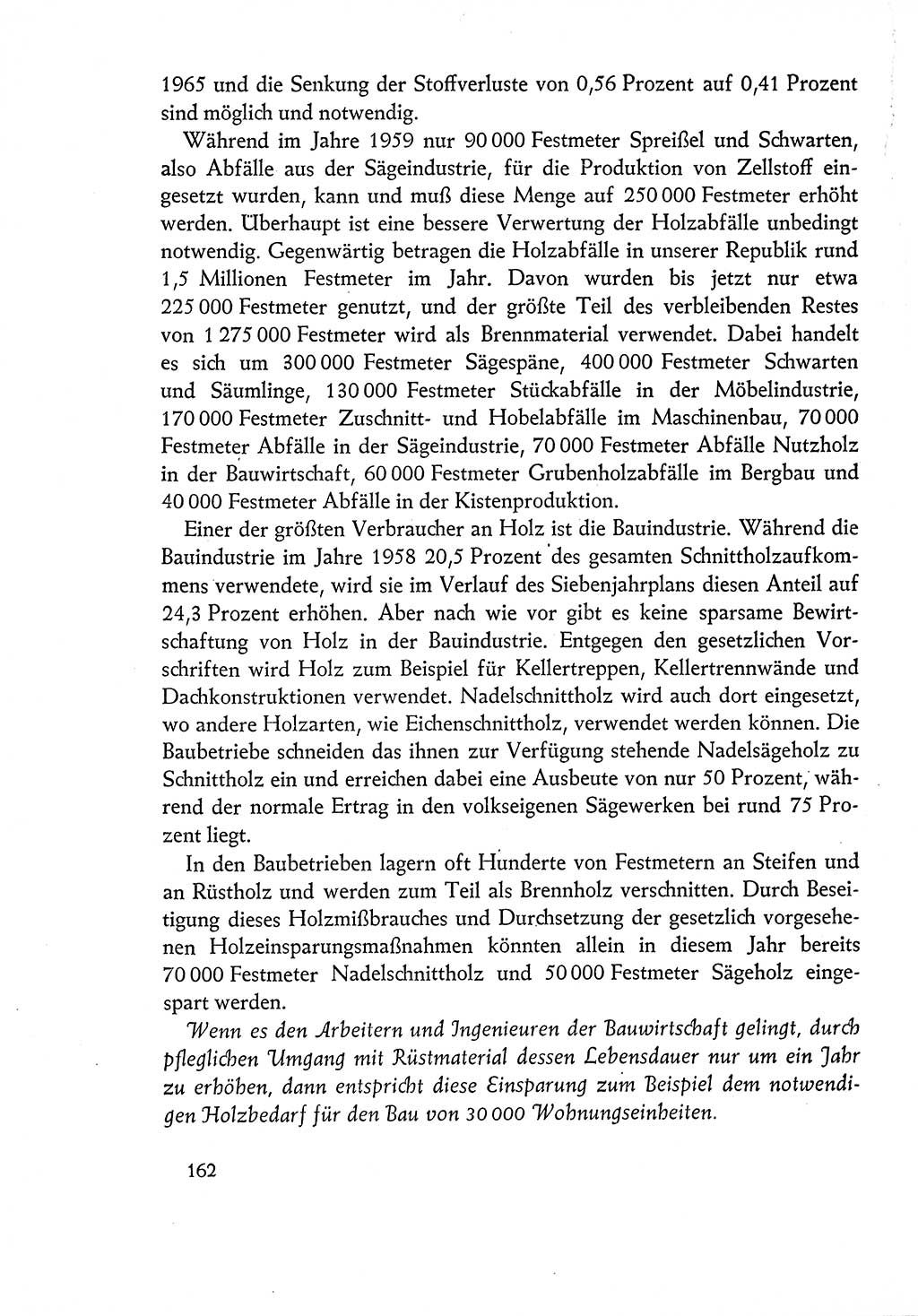 Dokumente der Sozialistischen Einheitspartei Deutschlands (SED) [Deutsche Demokratische Republik (DDR)] 1960-1961, Seite 162 (Dok. SED DDR 1960-1961, S. 162)