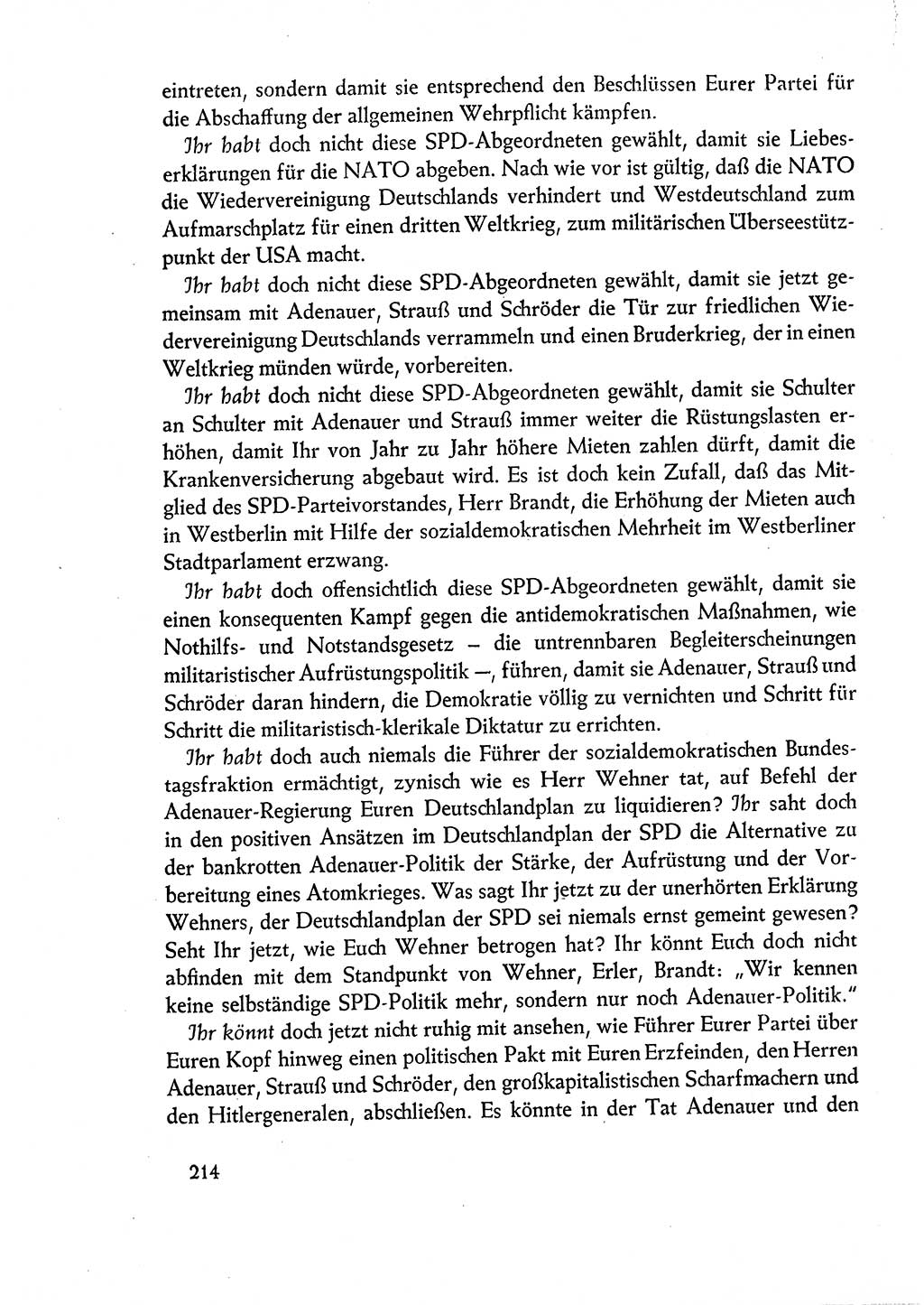 Dokumente der Sozialistischen Einheitspartei Deutschlands (SED) [Deutsche Demokratische Republik (DDR)] 1960-1961, Seite 214 (Dok. SED DDR 1960-1961, S. 214)