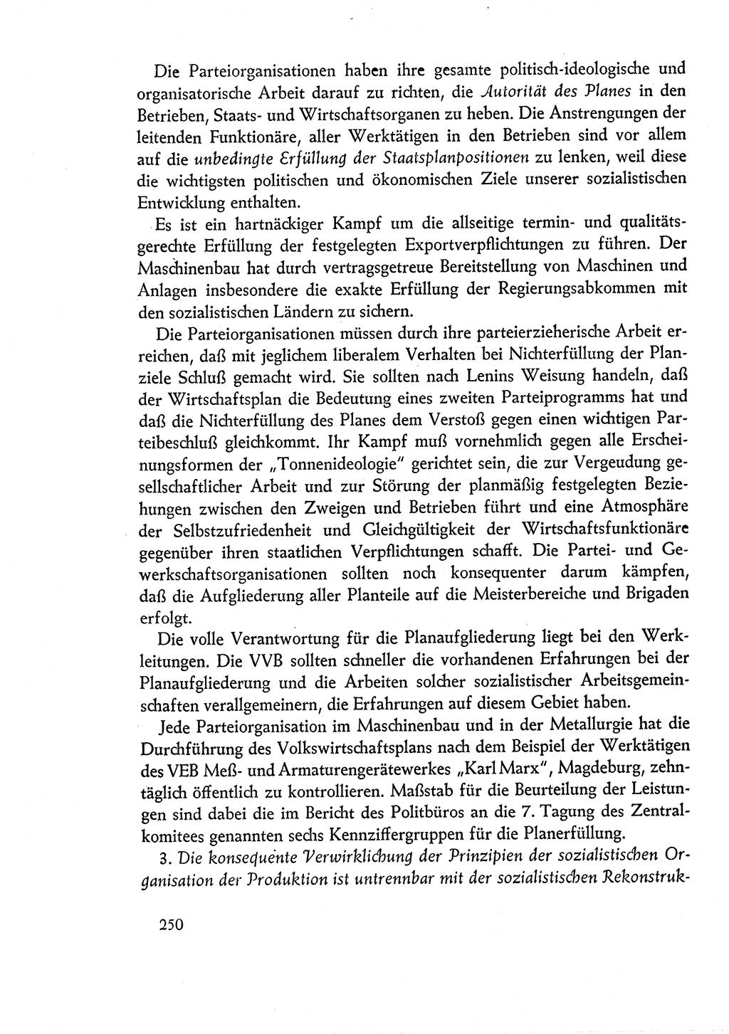 Dokumente der Sozialistischen Einheitspartei Deutschlands (SED) [Deutsche Demokratische Republik (DDR)] 1960-1961, Seite 250 (Dok. SED DDR 1960-1961, S. 250)