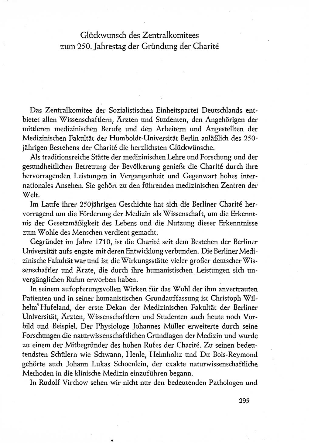 Dokumente der Sozialistischen Einheitspartei Deutschlands (SED) [Deutsche Demokratische Republik (DDR)] 1960-1961, Seite 295 (Dok. SED DDR 1960-1961, S. 295)