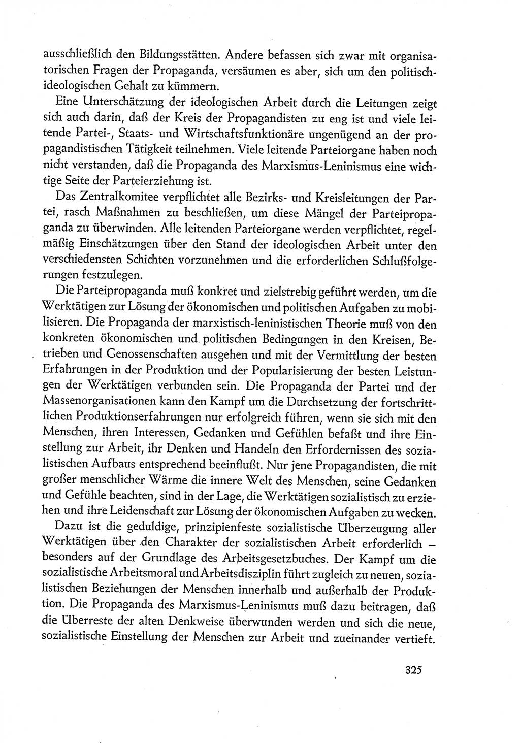 Dokumente der Sozialistischen Einheitspartei Deutschlands (SED) [Deutsche Demokratische Republik (DDR)] 1960-1961, Seite 325 (Dok. SED DDR 1960-1961, S. 325)