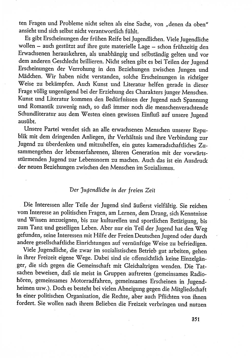 Dokumente der Sozialistischen Einheitspartei Deutschlands (SED) [Deutsche Demokratische Republik (DDR)] 1960-1961, Seite 351 (Dok. SED DDR 1960-1961, S. 351)
