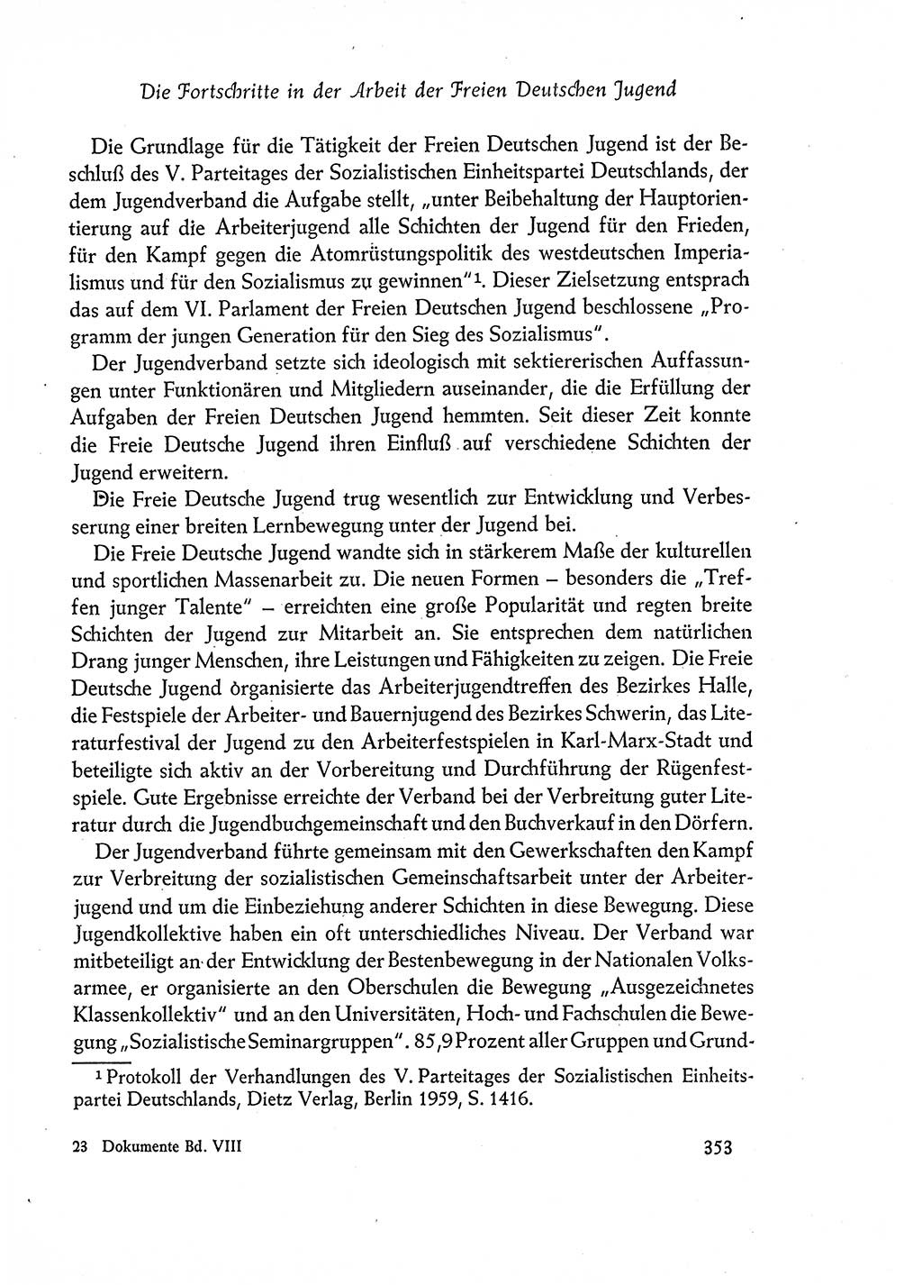 Dokumente der Sozialistischen Einheitspartei Deutschlands (SED) [Deutsche Demokratische Republik (DDR)] 1960-1961, Seite 353 (Dok. SED DDR 1960-1961, S. 353)